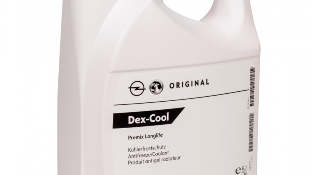 Set 2 Buc Antigel Preparat Oe Opel Dex-Cool Premix Longlife 5L 93160377