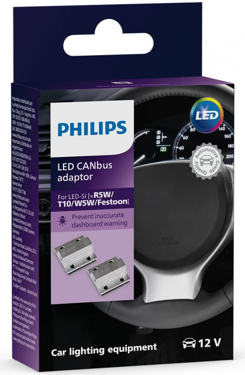 Set 2 Buc Anulator Eroare Led Canbus Philips 12V 5W 12956X2