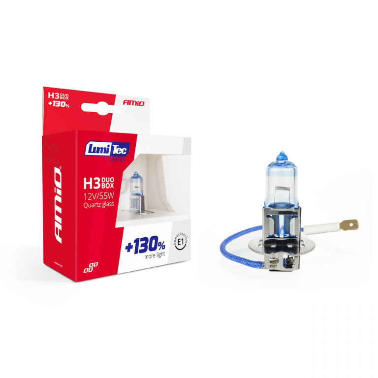 Set 2 Buc Bec Amio H3 12V 55W LumiTec Limited +130% DUO BOX AVX-AM02102