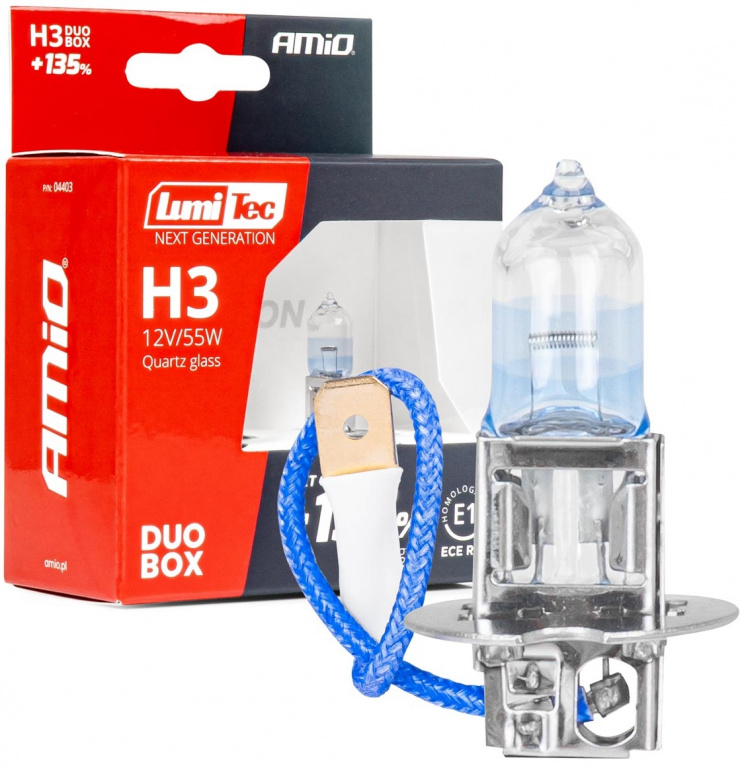 Set 2 Buc Bec Amio H3 12V 55W LumiTec Next Generation +135% DuoBox 04403