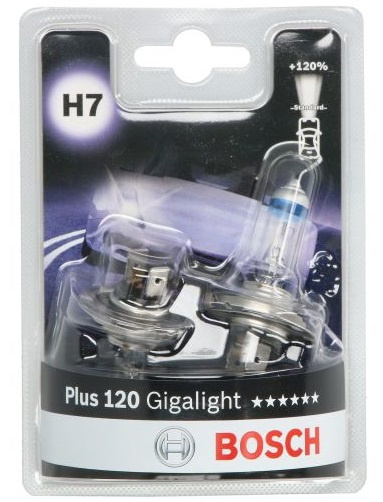 Set 2 Buc Bec Bosch H7 12V 55W PX26D Gigalight Plus 120% 1 987 301 426