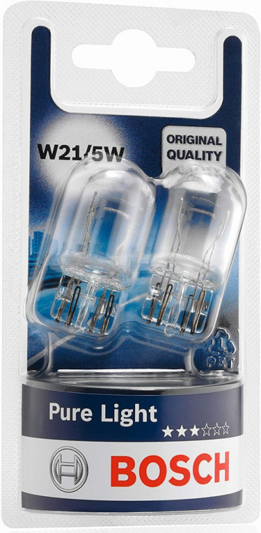 Set 2 Buc Bec Bosch W21/5W 12V 21W Pure Light 1 987 301 079