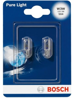Set 2 Buc Bec Bosch W3W 12V 3W Pure Light Blister 1 987 301 028