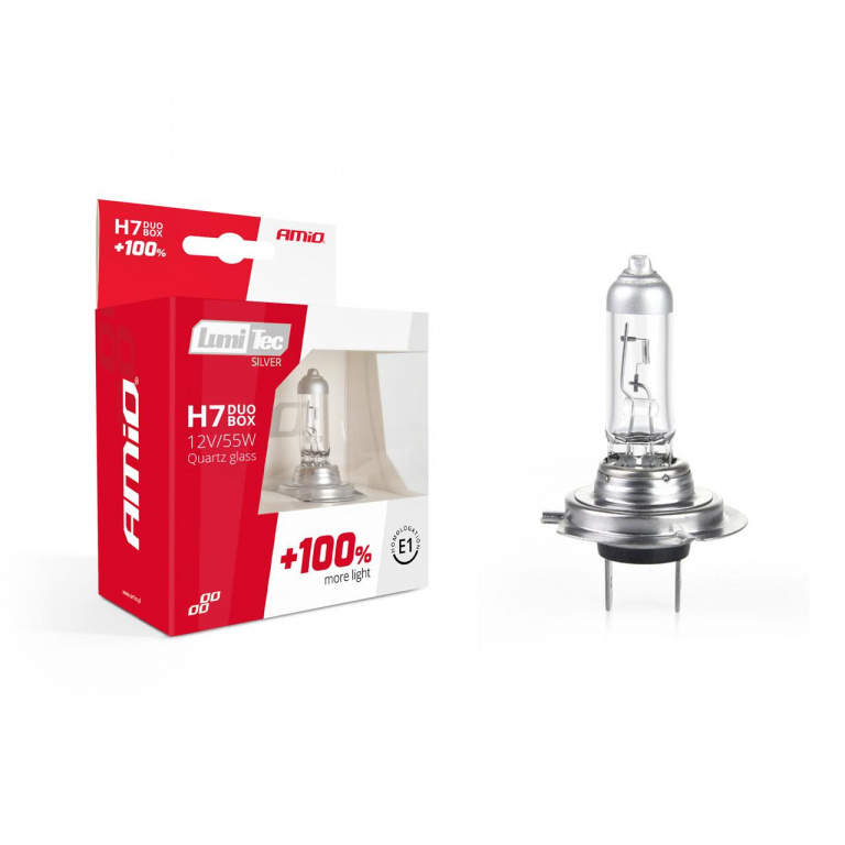 Set 2 Buc Bec H7 12V 55W LumiTec Silver +100% DUO BOX AVX-AM01403