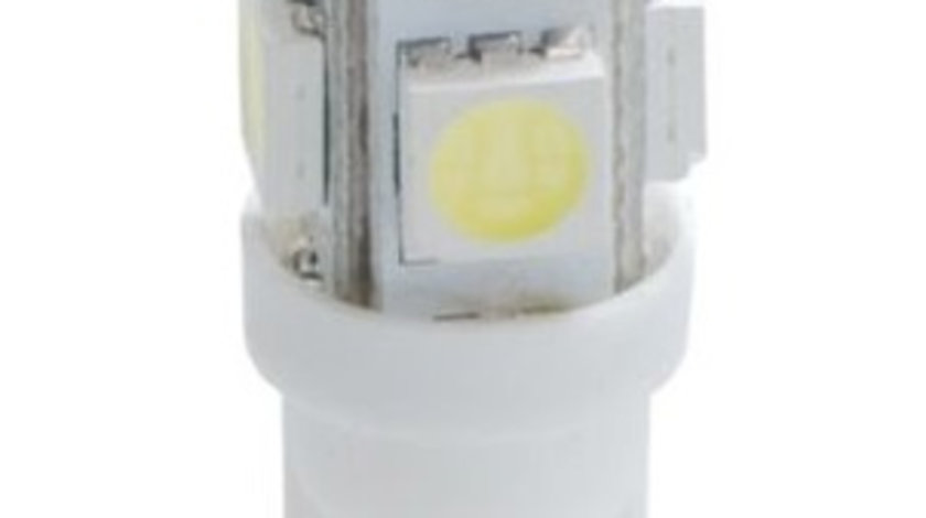 Set 2 Buc Bec Led M-Tech W5W 12V W2,1X9,5D Alb LB068W