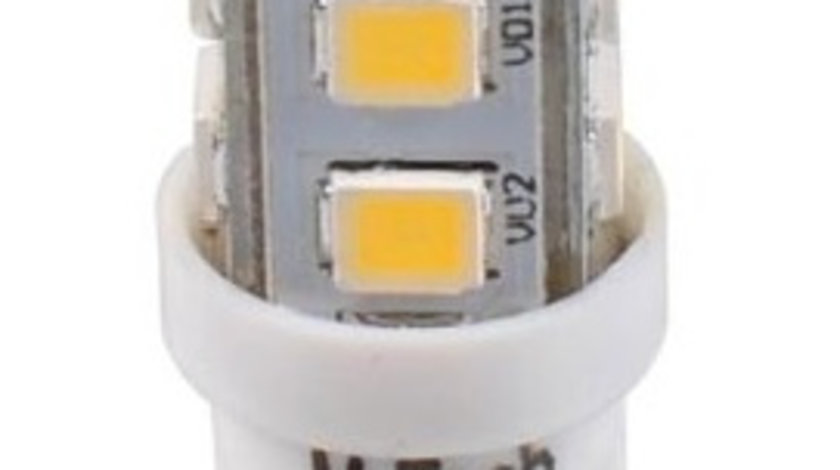 Set 2 Buc Bec Led M-Tech W5W 12V W2,1X9,5D Alb LB018W