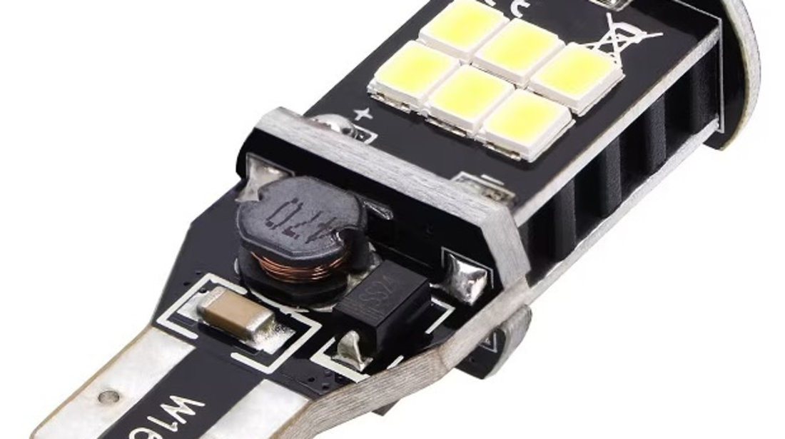 Set 2 Buc Bec Led T15 15 SMD 12V LED 571