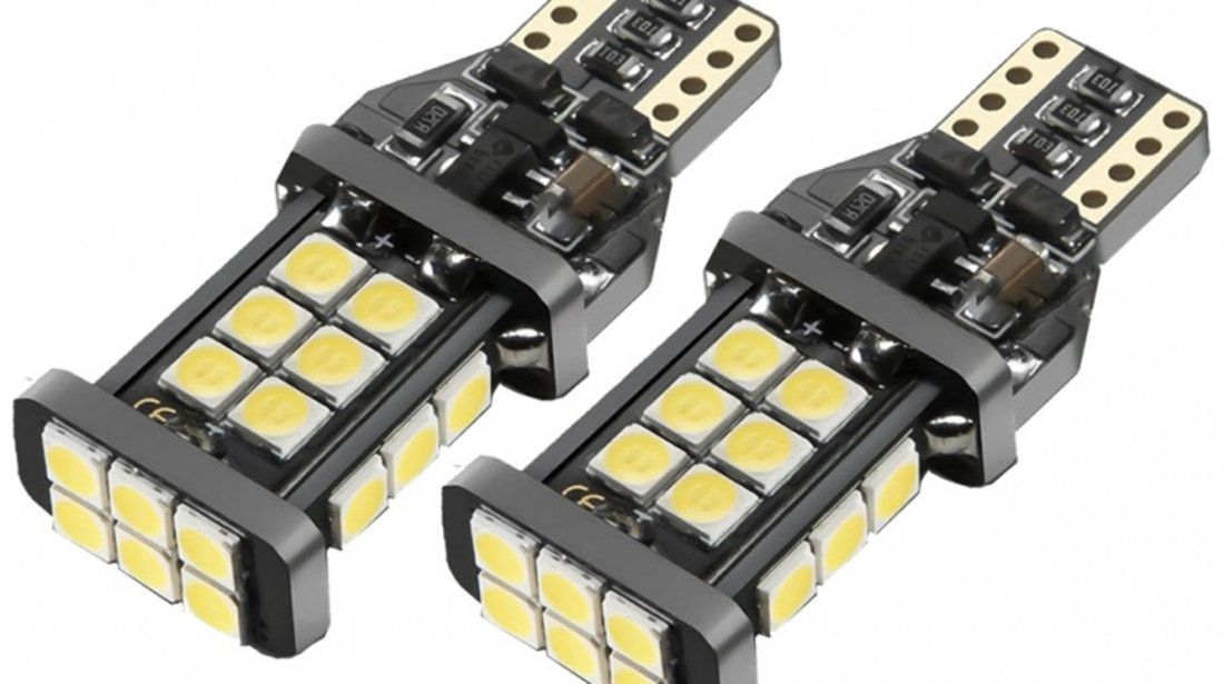 Set 2 Buc Bec Led T15 24 SMD 12V-24V LED 285