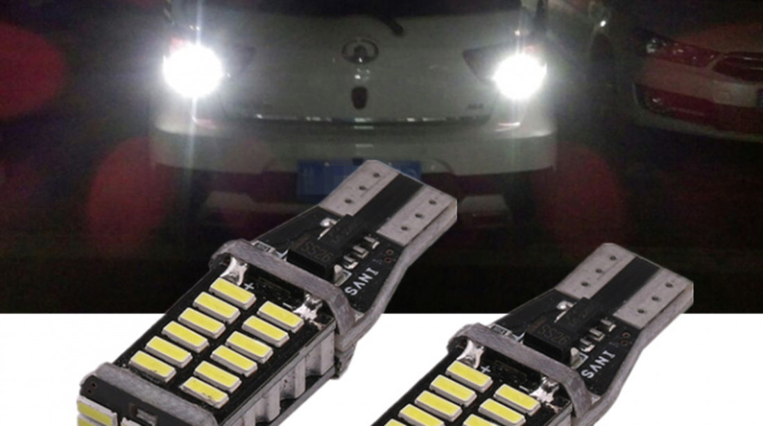 Set 2 Buc Bec Led T15 30 SMD 12V LED 286