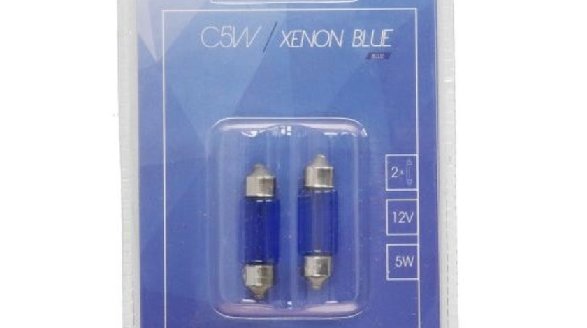 Set 2 Buc Bec M-Tech C5W 12V SV8,5 Xenon Blue PTZXB33-02B