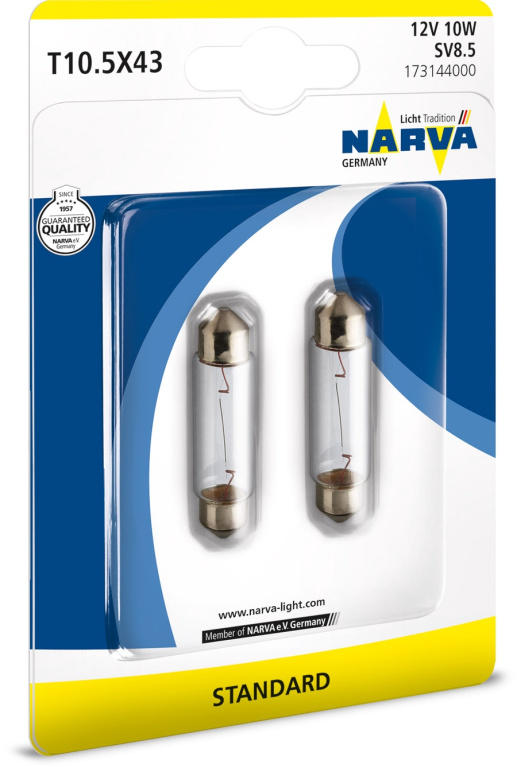 Set 2 Buc Bec Narva C10W 12V 10W 173144