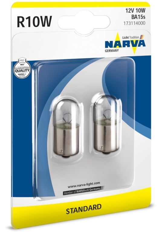 Set 2 Buc Bec Narva R10W 12V 10W Blister 17311NVAB2