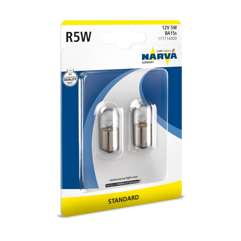 Set 2 Buc Bec Narva R5W 12V 5W Blister 17171NVAB2
