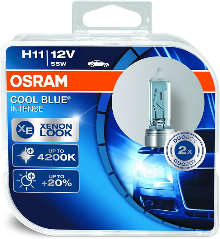 Set 2 Buc Bec Osram H11 12V 55W Cool Blue Intense 64211CBIDUO
