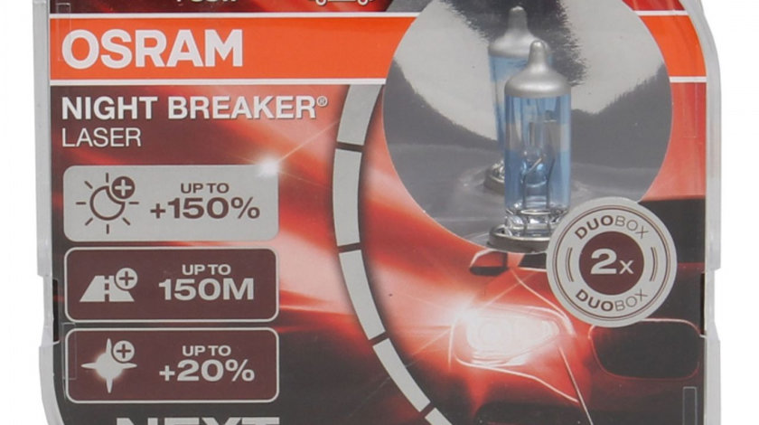 Set 2 Buc Bec Osram H11 12V 55W PGJ19-2 Night Breaker Laser Next Generation +150% 64211NL-HCB