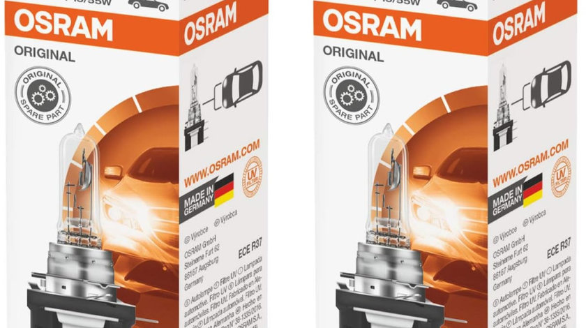 Set 2 Buc Bec Osram H15 12V 55/15W PGJ23T-1 64176