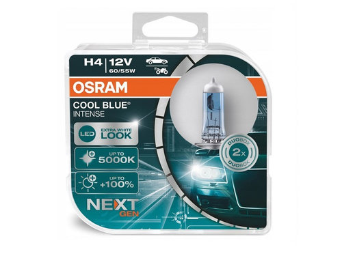 Set 2 Buc Bec Osram H4 12V 60/55W P43t Night Breaker Laser, Generatia Urmatoare +150% 64193CBN-HCB