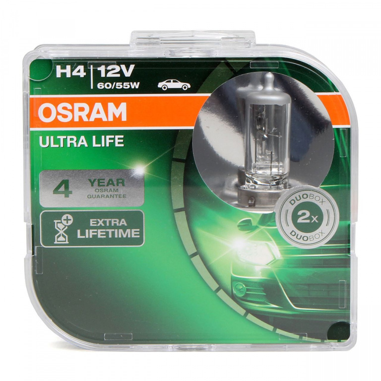 Set 2 Buc Bec Osram H4 12V 60/55W P43T Ultra Life 64193ULT-HCB