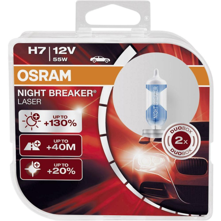 Set 2 Buc Bec Osram H7 12V 55W Night Breaker Laser 64210NBL-HCB
