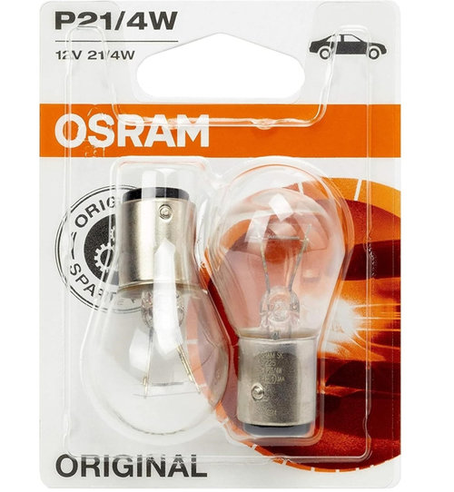 Set 2 Buc Bec Osram P21/4W 12V 21/4W Original Blister 7225-02B
