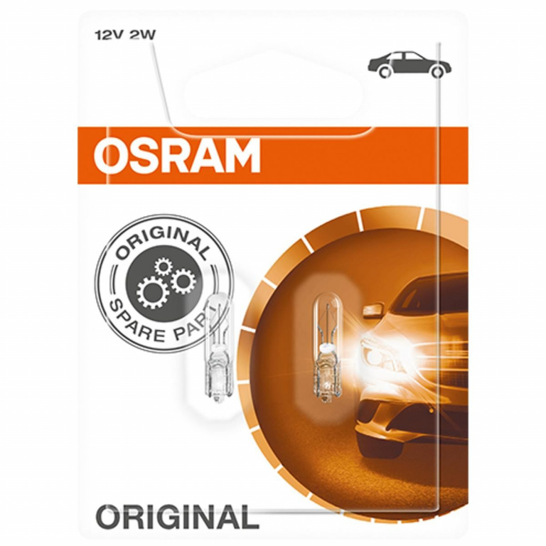 Set 2 Buc Bec Osram W2W 12V 2W Original Blister 2722-02B