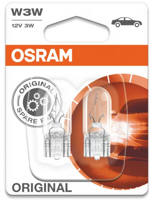 Set 2 Buc Bec Osram W3W 12V 3W W2,1x9,5d Original Blister 2821-02B