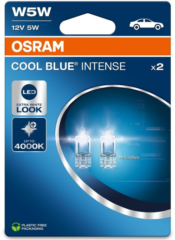 Set 2 Buc Bec Osram W5W 12V 5W Cool Blue Intense Nextgen Blister 2825CBN-2BL