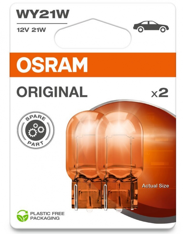 Set 2 Buc Bec Osram WY21W 12V 21W Original Blister 7504-2BL