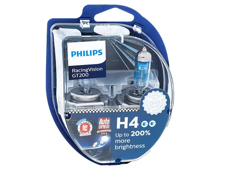 Set 2 Buc Bec Philips H4 12V 60/55W P43T Racingvision GT200 PH-00575