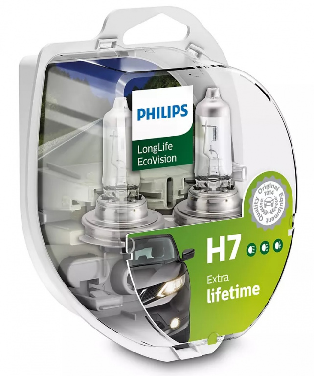 Set 2 Buc Bec Philips H7 12V 55W Longlife Ecovision 12972LLECOS2
