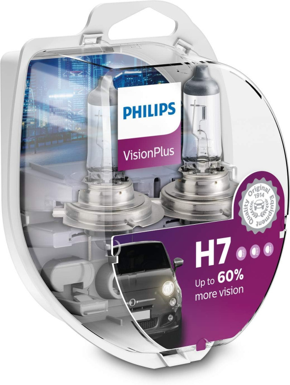Set 2 Buc Bec Philips H7 12V 55W Vision Plus 12972VPS2