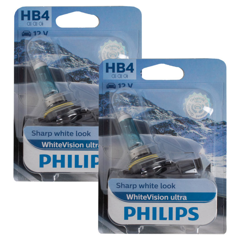 Set 2 Buc Bec Philips HB4 12V 55W P22D White Vision Ultra 9006WVUB1