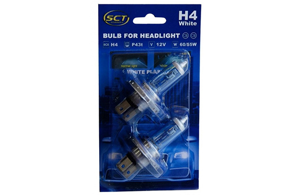 Set 2 Buc Bec Sct H4 12V 60/55W P43t White 202013WB2