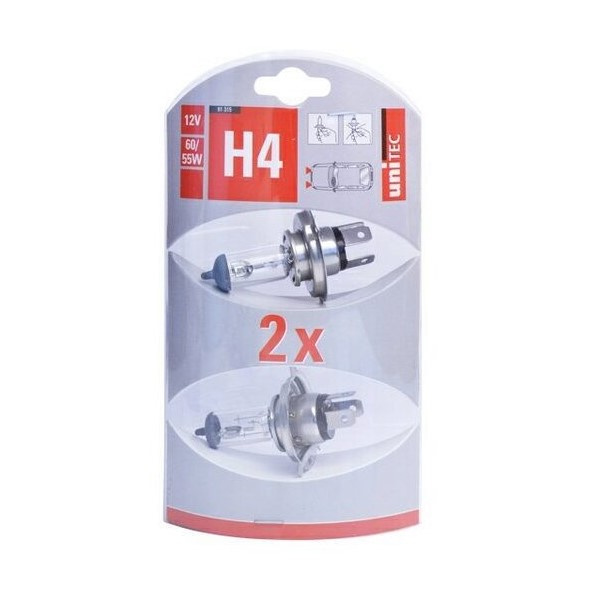 Set 2 Buc Bec Unitec H4 12V 60/55W 91315