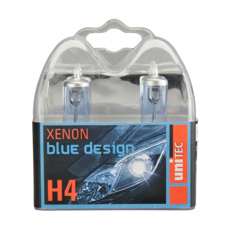 Set 2 Buc Bec Unitec H4 12V 60/55W Xenon Blue Silver 77773