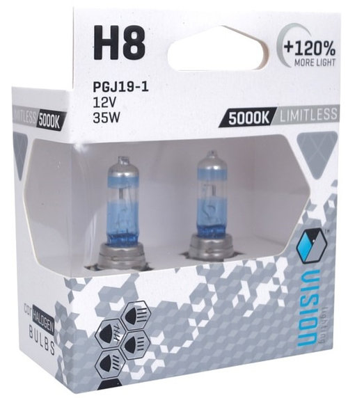 Set 2 Buc Bec Vision Limitless H8 12V 35W PGJ19-1 U E4 +120% 5000K 58860