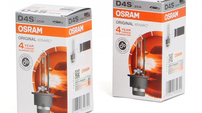 Set 2 Buc Bec Xenon Osram D4S Original 42V 35W P32d-5 66440