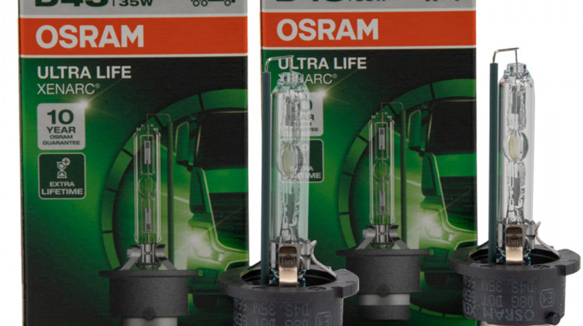 Set 2 Buc Bec Xenon Osram D4S Ultra Life Xenarc 42V 35W P32d-5 66440ULT