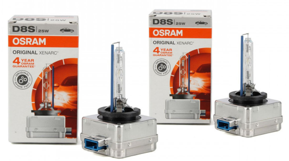 Set 2 Buc Bec Xenon Osram D8S Original 42V 25W PK32d-1 66548