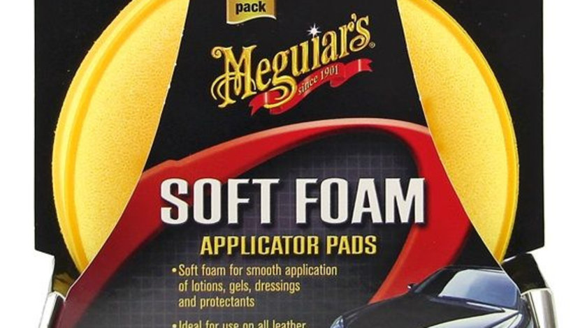 Set 2 Buc Burete Aplicator Ceara &amp; Sealant Meguiar's Soft Foam 4&quot; X3070