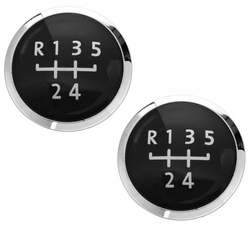 Set 2 Buc Capac Nuca Schimbator Viteze Compatibil Volkswagen T5 2003-2015 5 Trepte Negru CAPT5