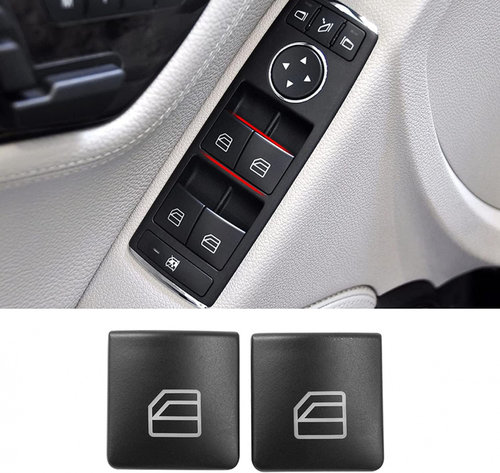 Set 2 Buc Capace Butoane Geam Dreapta + Stanga Bloc Comenzi Geamuri Sofer Compatibil Mercedes-Benz G...