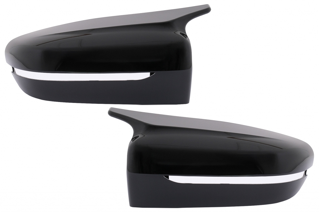 Set 2 Buc Capace Oglinzi Dreapta + Stanga Compatibil Cu Bmw 3 Series G20 / G21 / G28 2017→ M Sport Design Negru Lucios LHD MCBMG20MPBCP