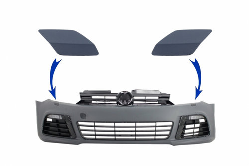 Set 2 Buc Capace Spalator Far Dreapta + Stanga Compatibil Cu Volkswagen Golf 6 2008-2013 Bara Fata R...