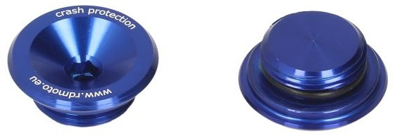 Set 2 Buc Capete Crash Pad Moto Rdmoto Albastru RDM-CAPPHV-B
