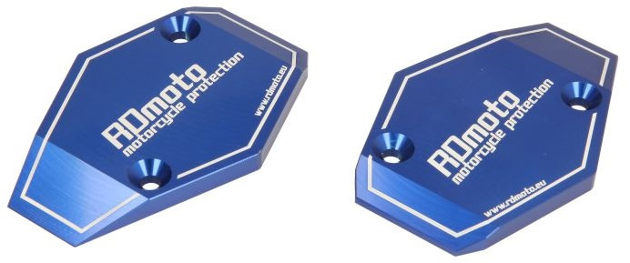 Set 2 Buc Capete Crash Pad Moto Rdmoto Albastru RDM-CAPSL-B
