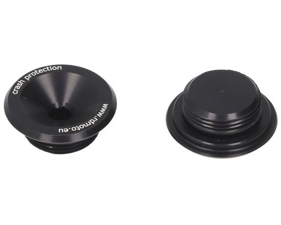 Set 2 Buc Capete Crash Pad Moto Rdmoto Negru RDM-CAPPHV-K