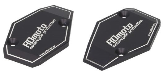 Set 2 Buc Capete Crash Pad Moto Rdmoto Negru RDM-CAPSL-K