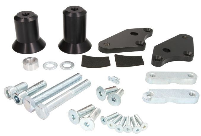 Set 2 Buc Capete Crash Pad Moto Rdmoto Negru Honda NC 750 2014-2016 RDM-H46S