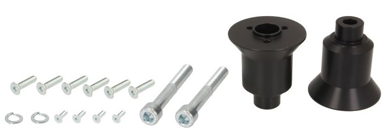 Set 2 Buc Capete Crash Pad Moto Rdmoto Negru Yamaha FZ1 1000 2006-2015 RDM-Y14S